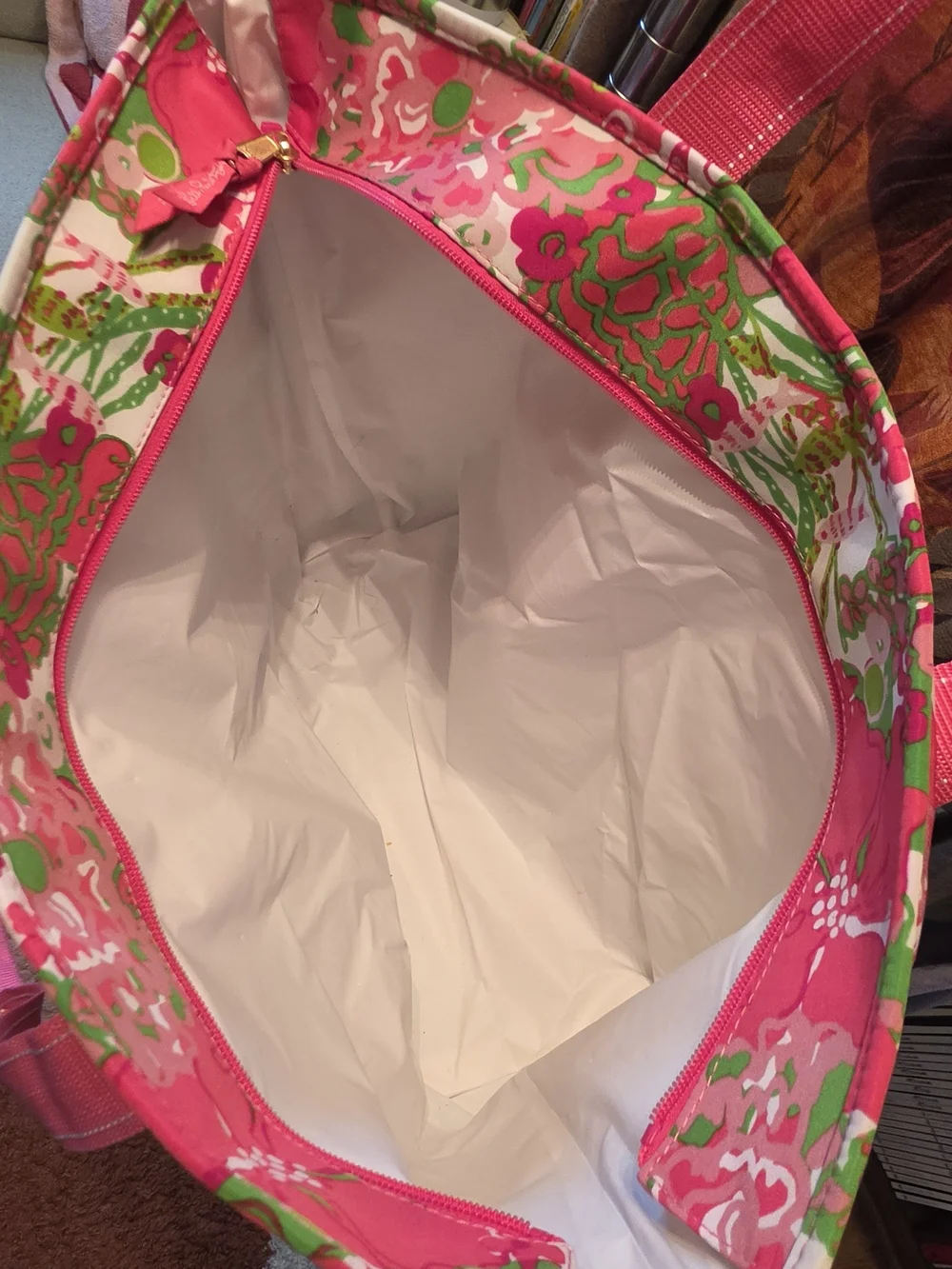 Pink Floral Cooler Tote Bag - Women Bags